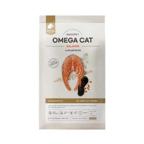 [스누펫] 고양이사료 오메가캣 2kg